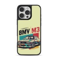 BMV M3 vintage sports car art iPhone 16 Pro Max Black Case