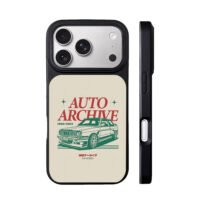 BMW E30 Auto Archive retro car iPhone 17 Pro Max Black Case