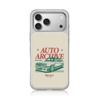 BMW E30 Auto Archive retro car iPhone 17 Pro Max Electroplated Silver Case1