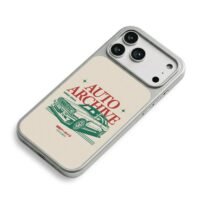 BMW E30 Auto Archive retro car iPhone 17 Pro Max Electroplated Silver Case2