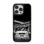 BMW E30 Wangan Warrior Art iPhone 16 Pro Max Black Case