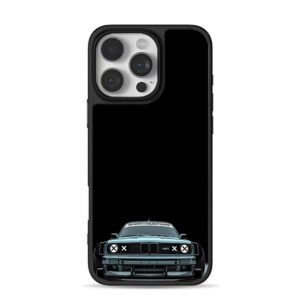 BMW M3 with Speedhunters logo iPhone 16 Pro Max Black Case