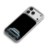 BMW M3 with Speedhunters logo iPhone 17 Pro Max Electroplated Silver Case2
