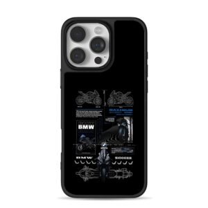 BMW S1000RR bike blueprint art Phone Case for iPhone 11-17 & Samsung Galaxy S24-S26