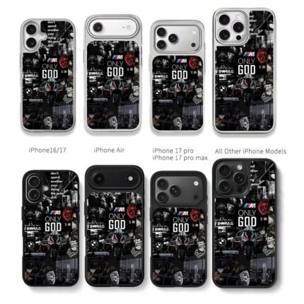 BMWM Porsche Rolex motor money Chris Brown Phone Case Black Electroplated Silver For Iphone 11 To 17