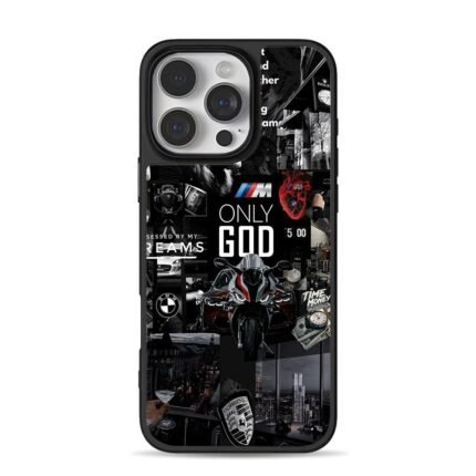 BMWM Porsche Rolex motor money iPhone 16 Pro Max Black Case