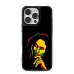 Bob Marley Rasta portrait iPhone 16 Pro Max Black Case