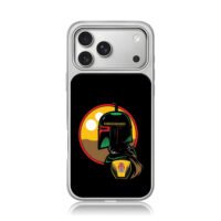 Boba Fett Star Wars twin suns iPhone 17 Pro Max Electroplated Silver Case1