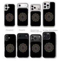 Boho rhinestone mandala pattern Phone Case for iPhone 11-17 & Samsung Galaxy S24-S26 - Image 2