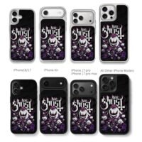 Boo Ghosts Mario Luigi Spooky Chris Brown Phone Case Black Electroplated Silver For Iphone 11 To 17