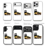 Boss 302 yellow Mustang car Chris Brown Phone Case Black Electroplated Silver For Iphone 11 To 17