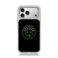 Boston Celtics shamrock logo iPhone 17 Pro Max Electroplated Silver Case1