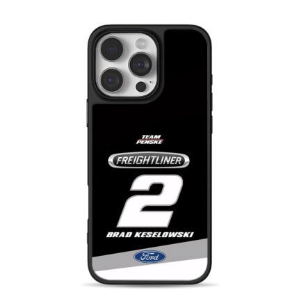 Brad Keselowski 2 Penske Ford iPhone 16 Pro Max Black Case