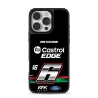 Brad Keselowski 6 Castrol Ford iPhone 16 Pro Max Black Case