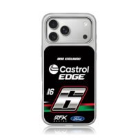 Brad Keselowski 6 Castrol Ford iPhone 17 Pro Max Electroplated Silver Case1