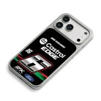 Brad Keselowski 6 Castrol Ford iPhone 17 Pro Max Electroplated Silver Case2
