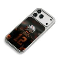 Brady Patriots pixel football art iPhone 17 Pro Max Electroplated Silver Case2