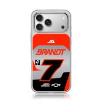 Brandt 7 Race Livery JA Chevy iPhone 17 Pro Max Electroplated Silver Case1