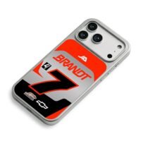 Brandt 7 Race Livery JA Chevy iPhone 17 Pro Max Electroplated Silver Case2