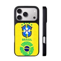Brasil CBF football team crest iPhone 17 Pro Max Black Case
