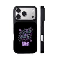 Break limits gym cracked art iPhone 17 Pro Max Black Case