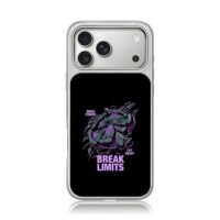 Break limits gym cracked art iPhone 17 Pro Max Electroplated Silver Case1