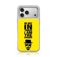 Breaking Bad Im Danger Walter iPhone 17 Pro Max Electroplated Silver Case1