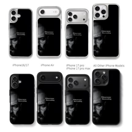 Breaking Bad Walt Money Quote Chris Brown Phone Case Black Electroplated Silver For Iphone 11 To 17