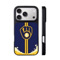 Brewers baseball fist beer foam iPhone 17 Pro Max Black Case