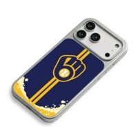 Brewers baseball fist beer foam iPhone 17 Pro Max Electroplated Silver Case2