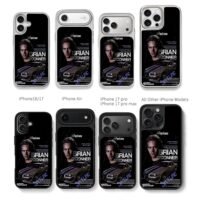 Brian OConner Fast Furious Car Chris Brown Phone Case Black Electroplated Silver For Iphone 11 To 17
