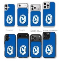 Brighton Hove Albion seagull Chris Brown Phone Case Black Electroplated Silver For Iphone 11 To 17