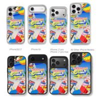 Brightspot Super MRKT soda art Chris Brown Phone Case Black Electroplated Silver For Iphone 11 To 17