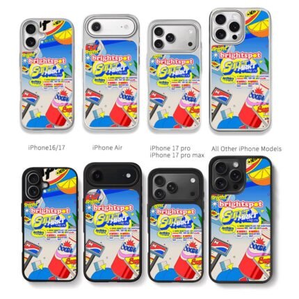 Brightspot Super MRKT soda art Chris Brown Phone Case Black Electroplated Silver For Iphone 11 To 17