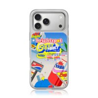Brightspot Super MRKT soda art iPhone 17 Pro Max Electroplated Silver Case1