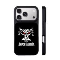 Brock Lesnar skull red eyes iPhone 17 Pro Max Black Case