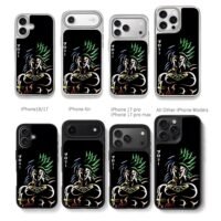 Broly Dragon Ball anime art Chris Brown Phone Case Black Electroplated Silver For Iphone 11 To 17