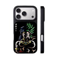 Broly Dragon Ball anime art iPhone 17 Pro Max Black Case