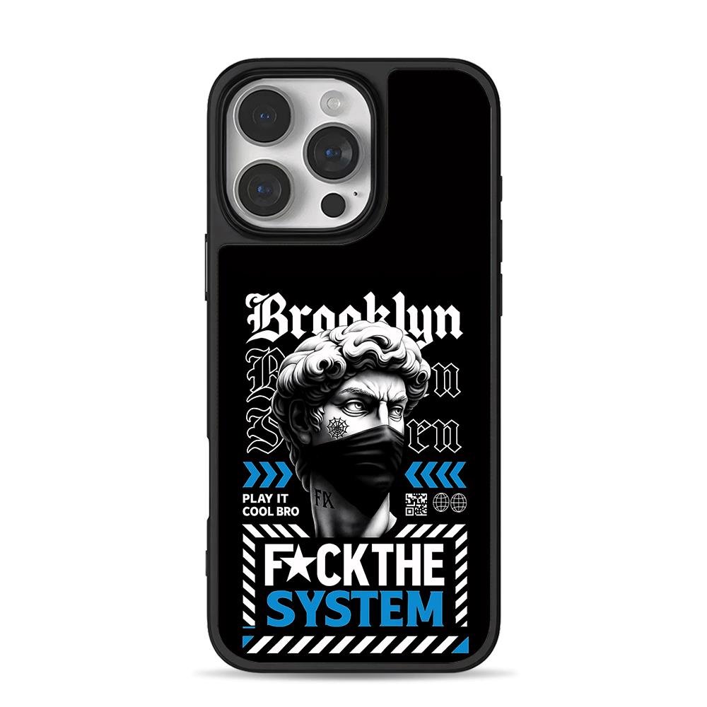 Brooklyn masked David anti system iPhone 16 Pro Max Black Case Brooklyn masked David anti system iPhone 16 Pro Max Black Case