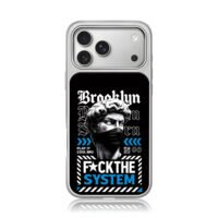 Brooklyn masked David anti system iPhone 17 Pro Max Electroplated Silver Case1