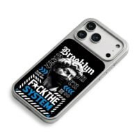 Brooklyn masked David anti system iPhone 17 Pro Max Electroplated Silver Case2