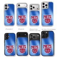Brooklyn Nets blue basketball Chris Brown Phone Case Black Electroplated Silver For Iphone 11 To 17