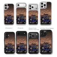 Brown camo blue offroad Jeep trucks Chris Brown Phone Case Black Electroplated Silver For Iphone 11 To 17