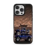 Brown camo blue offroad Jeep trucks iPhone 16 Pro Max Black Case