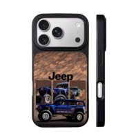 Brown camo blue offroad Jeep trucks iPhone 17 Pro Max Black Case