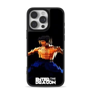 Bruce Lee Enter the Dragon art iPhone 16 Pro Max Black Case