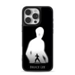 Bruce Lee kung fu silhouette iPhone 16 Pro Max Black Case