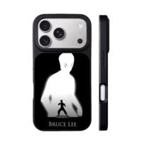 Bruce Lee kung fu silhouette iPhone 17 Pro Max Black Case