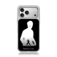 Bruce Lee kung fu silhouette iPhone 17 Pro Max Electroplated Silver Case1