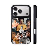 Bruce Lee photo collage iPhone 17 Pro Max Black Case